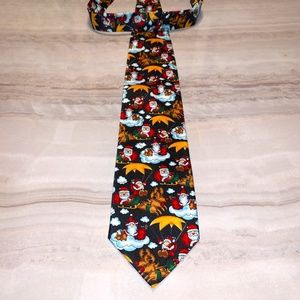 Men's Holiday Christmas Santa Necktie